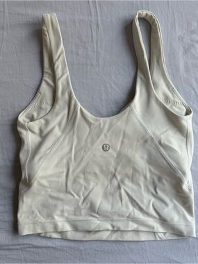 Lululemon white bone align tank size 0